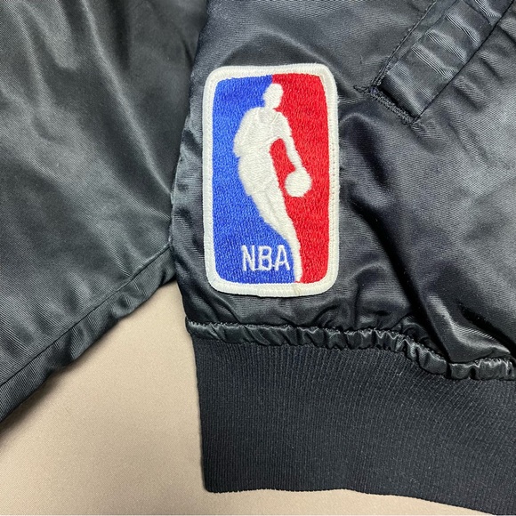 Vintage NBA Starter LA Los Angeles Lakers Black Letterman's Jacket - Men's XL - Picture 5 of 9